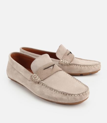 Resim HOTİÇ Erkek Süet Deri Açık Kahverengi Comfort Günlük Loafer 