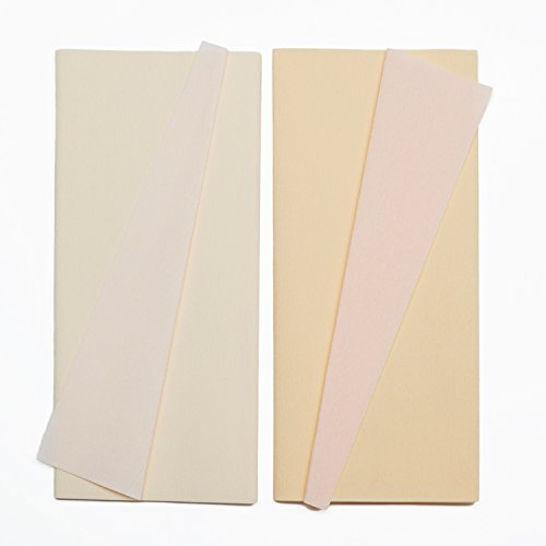 Lia Griffith Double Sided Crepe Paper Folds Roll, 6.7-Square Feet, Blush And Chiffon, Petal And Peach #TOP2