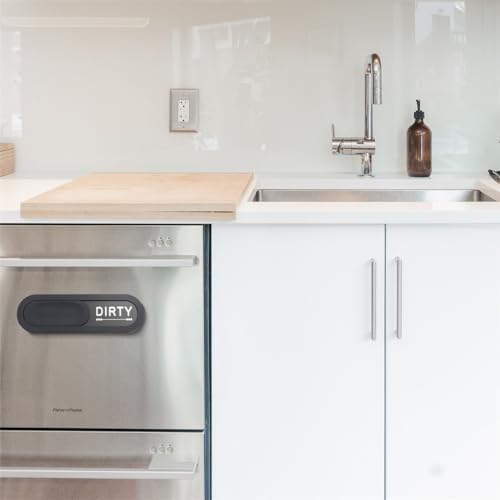 Beichi Geschirrspülermagnet Clean Dirty Indicator Anti-Kratzer Magnetanzeige Schild und selbstklebende Aufkleber für alle Geschirrspüler