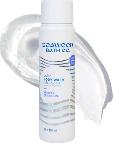 Seaweed Bath Co. Calm Body Wash, Vetiver Geranium, 12 oz