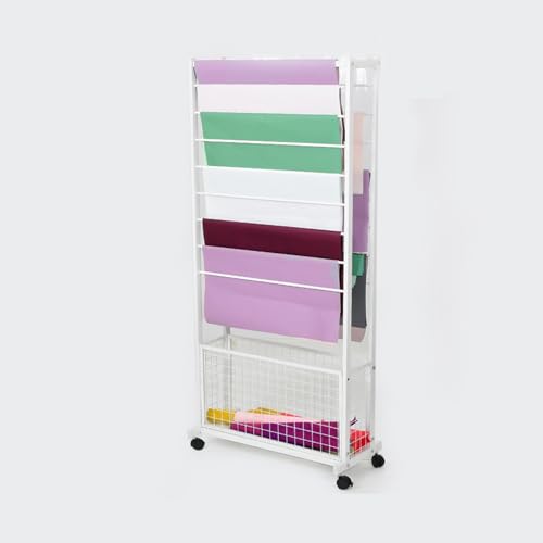 Support de rangement pour rubans robuste en acier pour mercerie et fleuriste
