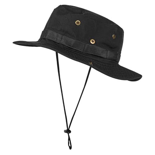 Image of Sun Hats for Men Women Boonie Hat UPF 50+ Bucket Hat Wide Brim UV Protection Fishing Hiking Safari Outdoor Hats