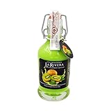 licor de kiwi casero Viene presentado en una elegante botella de cuello alto, modelo Siphon de 200 ml, con cierre tipo botella de gaseosa. Capacidad de la botella: 200 ml. 15% VOL. Botella de Cristal. Sabores :MANGO, CEREZA,KIWI,PLÁTANO,FRESA,HIGO,COCO