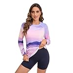 Eteoepo Women Rash Guard Long Sleeve Quick Dry Women's Rash Guard UPF 50+ Swim Shirts for Women - Image 3