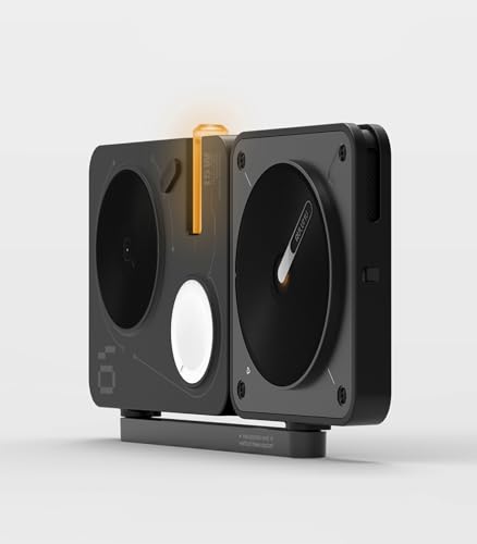 Image of Aulumu M01 Wireless Charging Station [Compatible with Magsafe Smartphone] 3-in-1 Collapsible Magnetic Wireless Charger [Without USB Charger] - Black