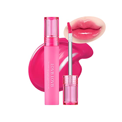 Lovb Lovb Pudding Glow Korean Lip Tint | Long-Lasting Lip Gloss Tint For Glowy, Hydrated Lips | Moisturizing, Non-Sticky Glossy Lip Stain 0.14 Oz (03 Candy Berry) #TOP6