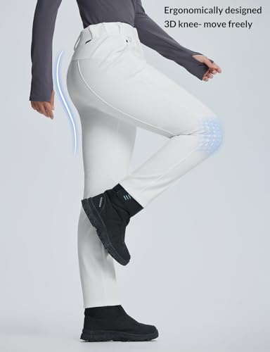 BALEAF Calças de neve femininas forradas com lã à prova d'água, softshell, isoladas, térmicas, de i