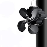 Heater Powered Stove Fan ,Flue Pipe Hanging Fireplace Fan of Wood/Log Burner/Fireplace ,Silent And...