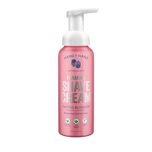 Hand in Hand Shave Foam for Women with Moisturizing Ultra-Smooth formula, No Parabens or Phthalates, Cactus Blossom Scent, 8 ounce