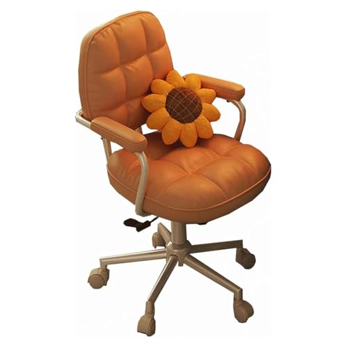Chaise de bureau travail en cuir mid back LWX pour soulager le dos en restant assis