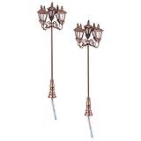 Lampadaire miniature : ce modèle de mini lampadaire peut servir d'élément décoratif pour l'intérieur de votre maquette de maison miniature