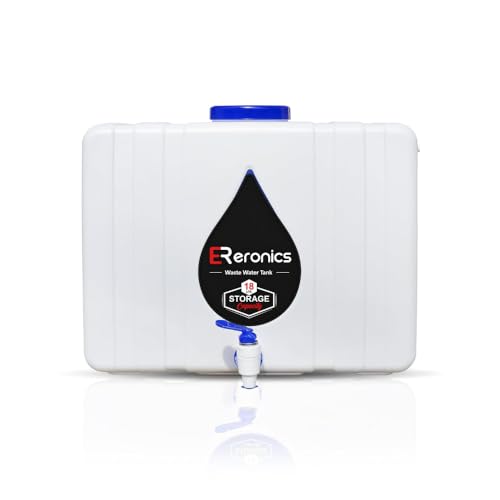 Image of Waste Water Storage Tank 18L - Wall-Mountable, Food-Grade HDPE Plastic, Translucent Design, Easy to Connect with All Ro purifiers /Air Conditioners /Other Sources