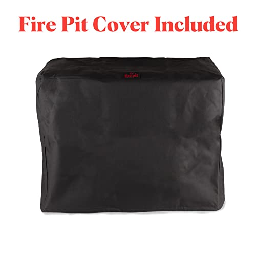 Tiki Brand Retreat Smokeless Fire Pit Rectangular Wood Burning Outdoor, Durable Stainless Steel, Great For Small Spaces, Camping, Tailgating, Wood Pack, Modern, Removable Ash Pan, 14.5X21.5X16.7 Black #TOP2