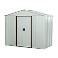 SKYXIU Outdoor Storage Shed Waterproof,Metal Garden Shed for Bike,Trash Can, Machine,Galvanized Steel Outdoor Storage Cabinet,Outdoor Metal Shed for Backyard, Patio(8ft x 4ft)