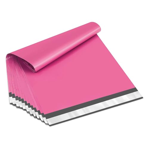 PSBM Pink Poly Mailers, 7.5x10.5 Inch, 1000 Pack, Glamour Shipping Mailers, Peel and Seal Strip Adhesive Envelopes