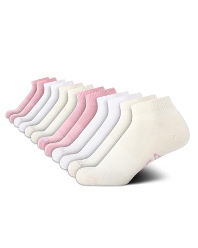 Image of Nautica Women's Quarter Cut Moisture Control Athletic Socks with Cushioned Comfort (12 Pack)