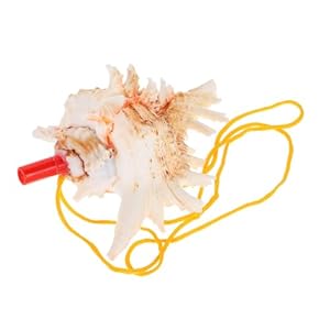 Milisten Muschelhorn mit rotem Mundstück