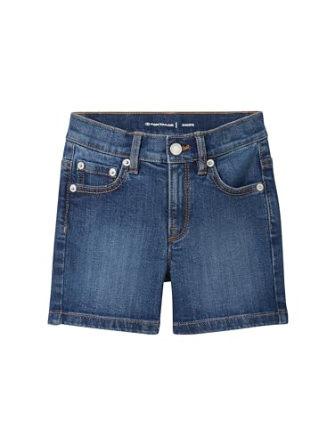 TOM TAILOR Mädchen Kinder Jeans Shorts, 10119 - Used Mid Stone Blue Denim,...
