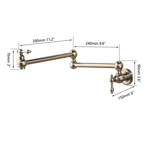 Robinet de remplissage de pot mural pour simplifier la cuisson des repas