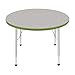 Creative Colors M36RNPR-SB Activity Table, Standard Height, Ball Glides, 36" Round, Maple Top, Purple Edge