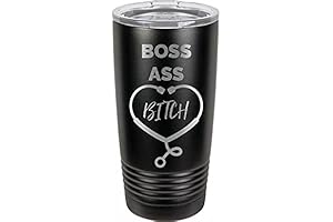 Large 20oz Funny Boss Ass Bitch Travel Tumbler for Nurses, Doctors, Pharmacists, and RNs