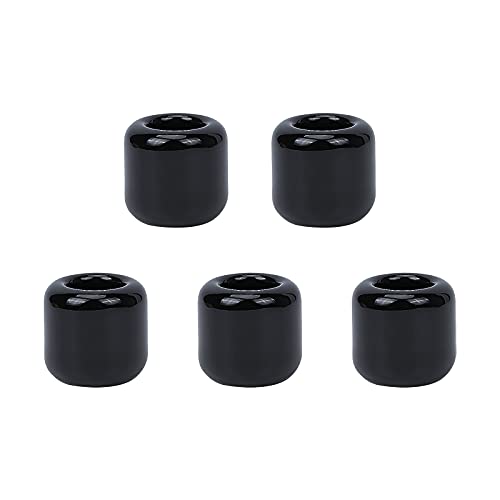 AHANDMAKER Lot de 5 bougeoirs Carillon en céramique, 17,5 mm bougeoirs rituels Noirs, Parfaits pour Les rituels, la veillée, la Divination, la Sorcellerie Cover