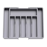 U Chef Organizador de Cubiertos para Cajón, Bandeja para Cubiertos Grande para Cajon Expandible para Utensilios de Cocina,...