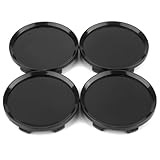 RTRHINOTUNING 4 PCS 64mm Wheel Center Caps Compatible with Saturn Astra #93358015#13117069#09179670#09179671, OD: 2.5'(64 mm) ID: 2.4'(61 mm) Black
