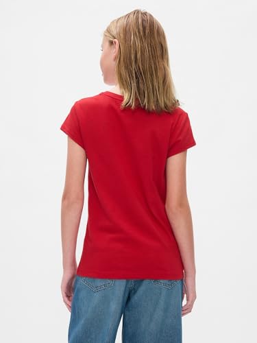 Image of Gap Girls Short Sleeve Logo Tee T-Shirt