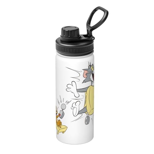 トムとジェリー (2) 水筒 真空断熱 保温 保冷 スポーツボトル 人気 ステンレスボトル スポーツ飲料対応 漏れない 直飲み530ml 男の子 女の子 大人 子供 グッズ キャラクター 雑貨