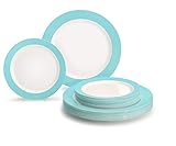 ' OCCASIONS ' 120 Plates Pack,(60 Guests) Heavyweight Premium Wedding Party Disposable Plastic...