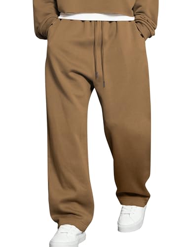 Image of JMIERR Men's Casual Baggy Pants Lightweight Wide Leg Lounge Travel Pants Streetwear with Pockets