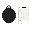 Unlimited Range GPS Tracking Device Item Locator for Car, Purse, Pet, Key Work with Apple Findmy No 3rd App Needed (Black)