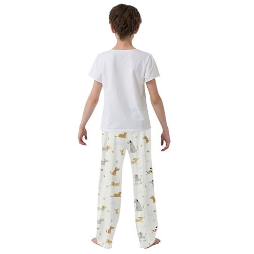 Boys' Pants Dogs Cute Animal Long Bottoms Jogger Pants Elastic Waist Trousers with Pockets S-XL3