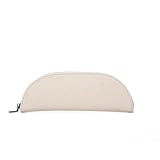 【YONBEN】Estuche de lona para lápices cartuchera multiusos portátil para estudiantes, Beige, S, 1