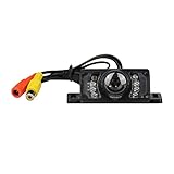 EinCar Car Backup Camera Vehicle Rear View Reversing Camera Waterproof Color 120° Wide Viewing Angle High Definition License Plate with 7 Infrared IR Light Night Vision