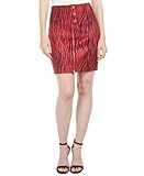 Mini jupe crayon décontractée en polyéthylène.