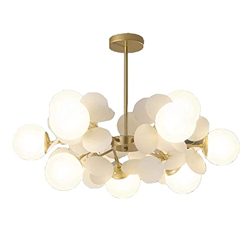 Lampe Spoutnik dorée et blanche pour illuminer votre salle à manger