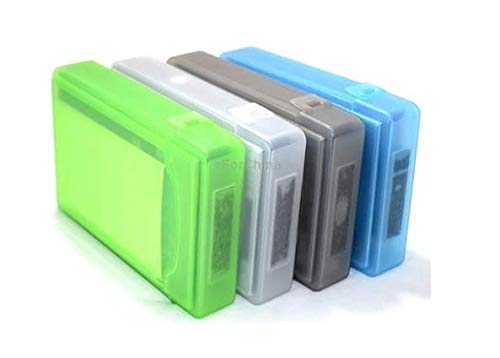 Frackson 4 Pcs Different Color Pouch for HDD Protector Box for 3.5" IDE SATA Hard Disk Drive Protect Case Cover Enclosure Protective (Multicolor)
