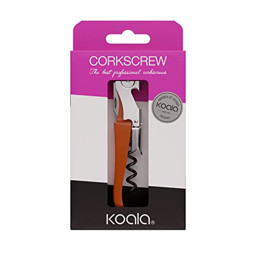 Koala Spain AC Two-Stroke Corkscrew with Articulated Spring, Orange, Estándar - Image 4