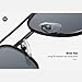 ZHZJQE Retro Metal Sunglasses Women Fashion Clear Gradient Lens Shades Uv400 Men Sun Glasses