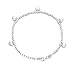 Produktbild Miore Armband - Armreif Damen Silberfarbig 925 Sterling Silber mit Herz 20 cm