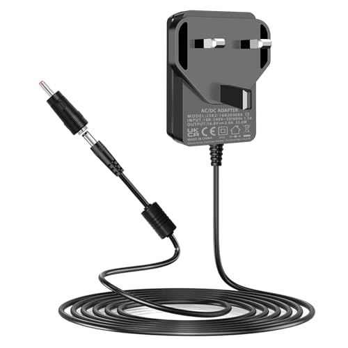 Massage Gun Charger Power Supply, 16.8V 2A AC Adapter for LifePro Sonic, Sonic Mini, Sonic Pro, Fusion X, Mebak 3, DamKee DK-01 02, Wattne W2 W1 Massage Gun Charger Cable Cord