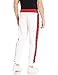 True Religion Men's Fashion Monogram Slim Leg Fit Jogger Sweat Pant, White/Ruby Red, XX-Large