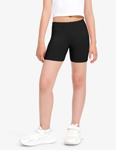 BOOPH Girls Dance Shorts Bike Short for Underdress 4-5T Black 6 Pack — view 2