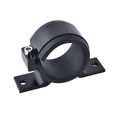 AotoKoop Universal Car Fuel Pump Fuel Filter Mounting Bracket, 50mm Single Clamp Cradle - Black