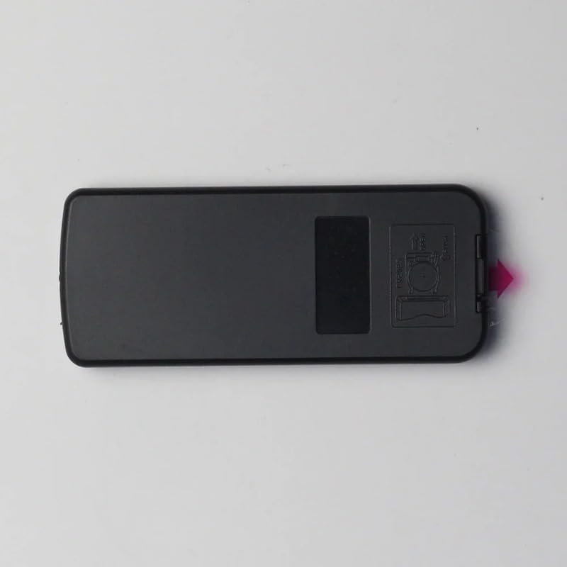 Back of the remote control showing the battery compartment cover