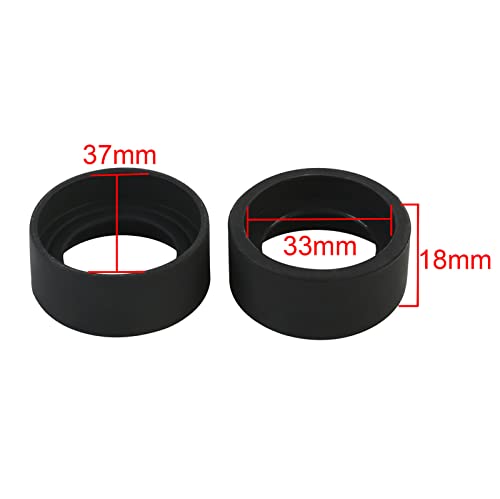 Image of 2 pcs /Set 34mm Diameter Rubber Eyepiece Cover Eyeguards Eye Shields Protection Stereo Microscope Telescope Monocular Binocular (Package 2)