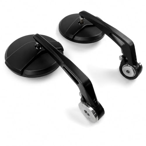 Image of Handle Bar End Mirror For Hunter 350 /Meteor 350 /Classic 350 /Super Meteor 650 /Shotgun 650 /GT 650 /Interceptor 650 /Guerrilla 650, Pair (A-2)