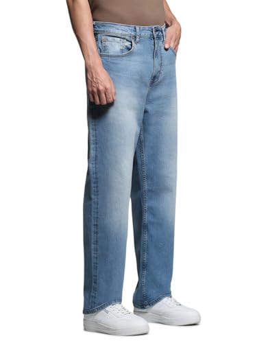 Image of JACK & JONES Men's Loose Fit Jeans | High Rise | Jeans for Men